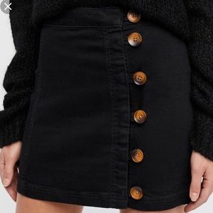 Free People Black Skirt